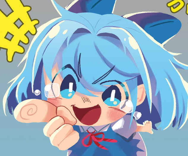 Cirno fanart